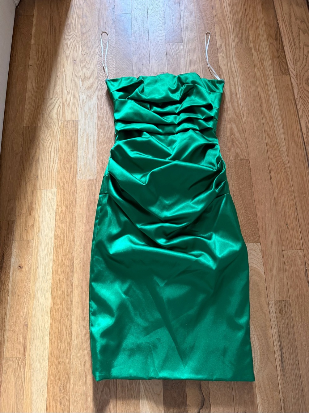 Mandalay strapless green dress 6
